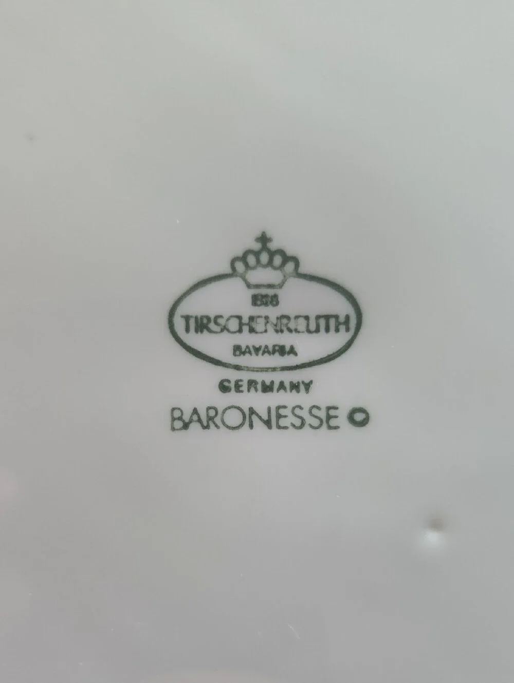 Vintage Tirschenreuth Baronesse Bavarian Porcelain Santa Serving Plate
